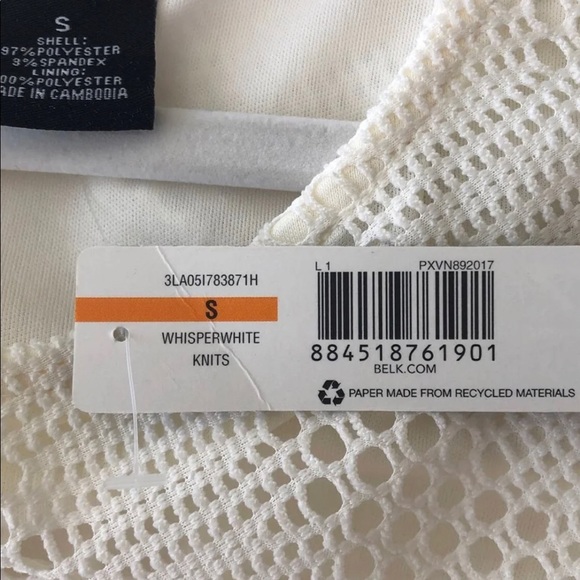 ‼️SOLD‼️ Fringe Bikini Cover Up Shell Top - NWT - Picture 4 of 4